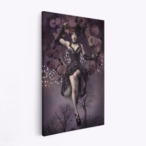 Obraz na płótnie - Night aerial girl