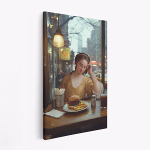 Obraz na płótnie - Diner disappointment