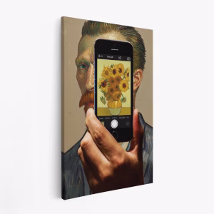 Obraz na płótnie - Sunflowers Selfie