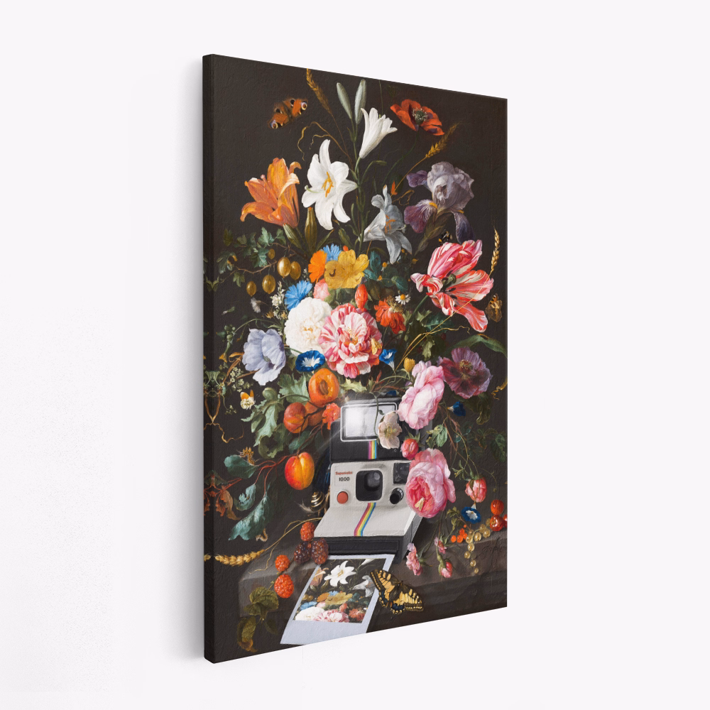 Obraz na płótnie - Floral Instant Photo