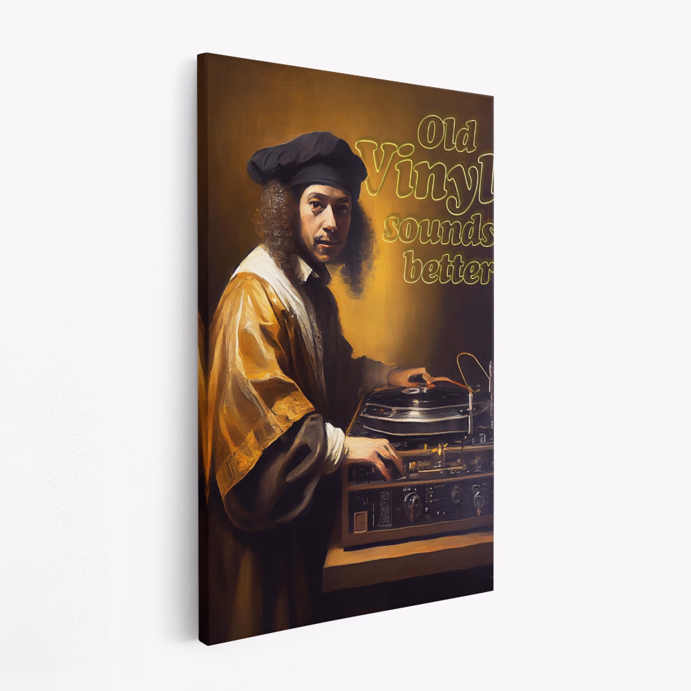 Obraz na płótnie - Old Vinyl Sounds Better