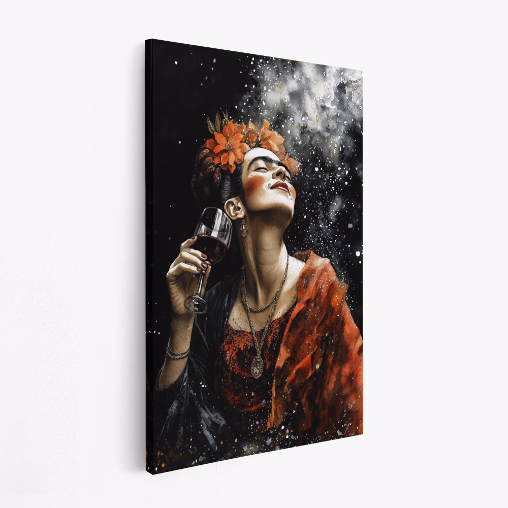 Obraz na płótnie - Frida and wine